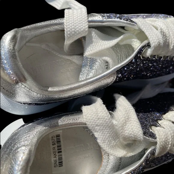 ALEXANDER MCQUEEN NEW Purple Glitter Sneakers